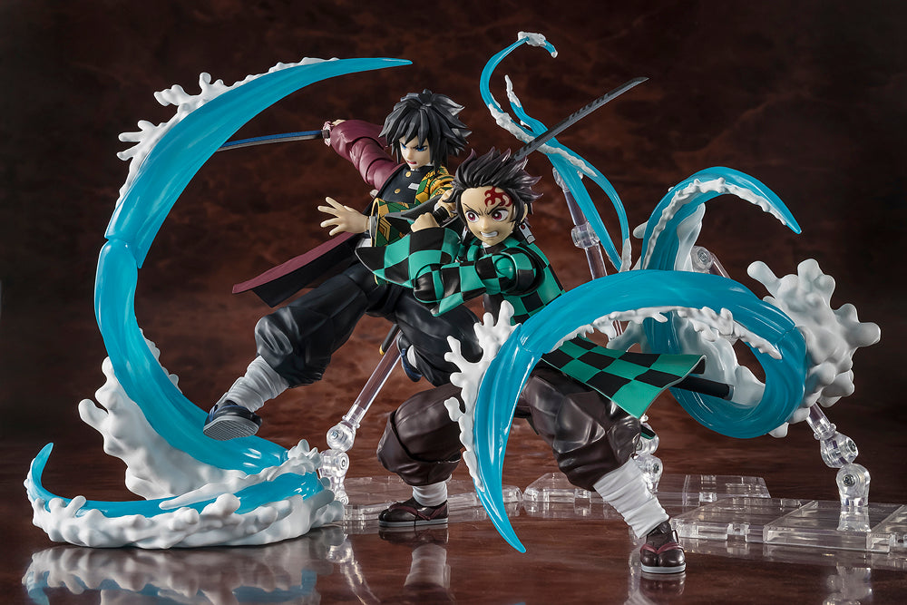 S.H.Figuarts Tanjiro Kamado and Giyu Tomioka Water Breathing Effect Set (Demon Slayer: Kimetsu no Yaiba)