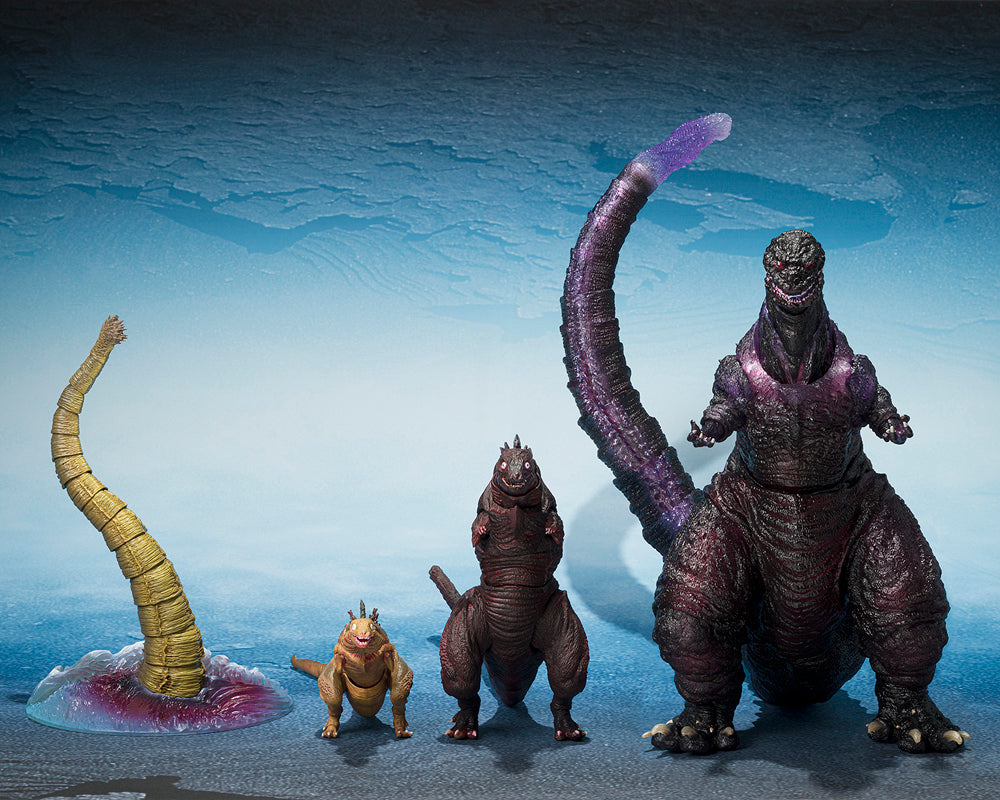 S.H.MonsterArts Godzilla [2016] The Second Form & Third Form & Giant Unidentified Creature Set