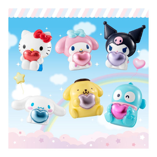 Shokugan Pukkuri Balloon Mascot Sanrio Characters (box of 10) - Box image