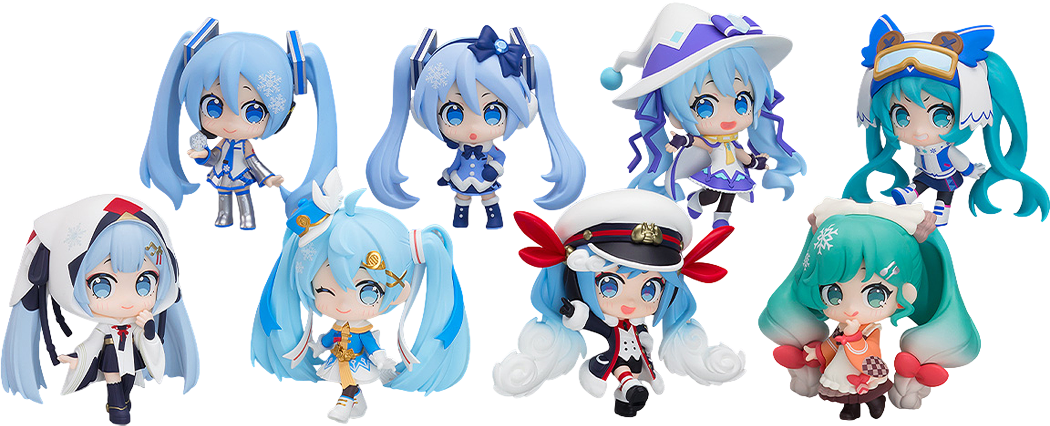 Snow Miku All Stars Figure Collection Vol. 1 (8 types / 8 per box) - Box image