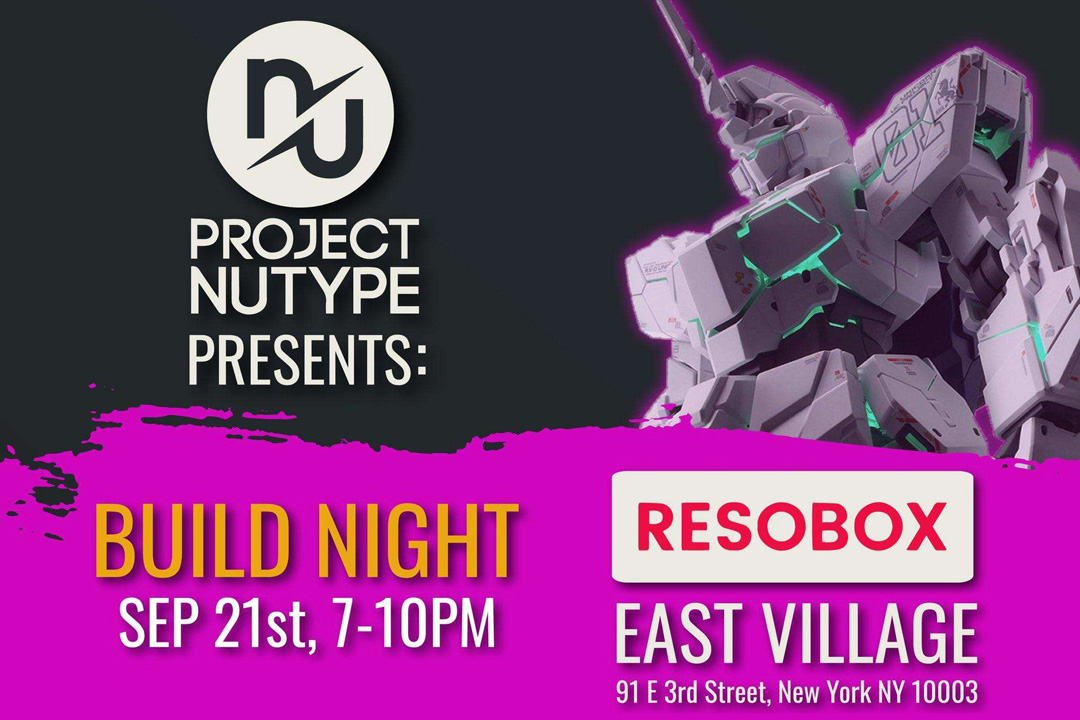 Project NuType & Gundam Planet at RESOBOX for the fall event of 2022!