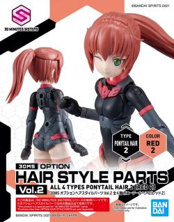 30MS Option Hairstyle Parts Vol.2 Ponytail Hair 2 [Red2]