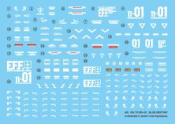 G-REWORK Decal HGUC Blue Destiny Unit 01 EXAM