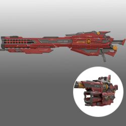Heavy Electromagnetic Rail Gun Model Kit (Red Version)