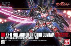 HGUC RX-0 Full Armor Unicorn Gundam (Destroy Mode) Red Color Ver.