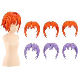 SST After School Short Wig Type: A [Orange & Purple]