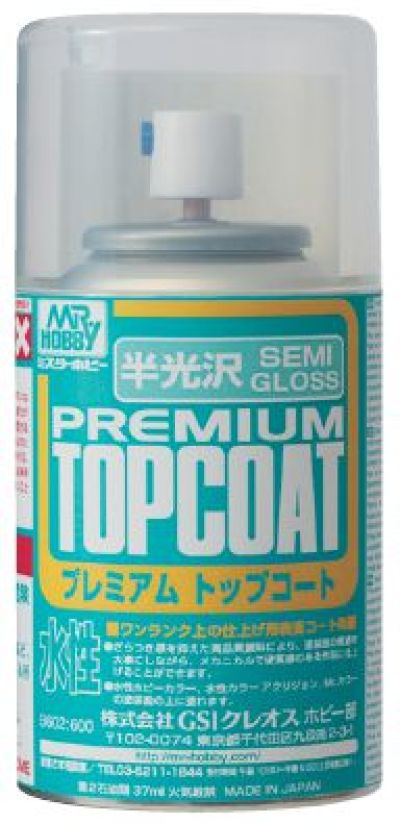 Mr. Premium Top Coat Spray 88ml (Semi-Gloss)