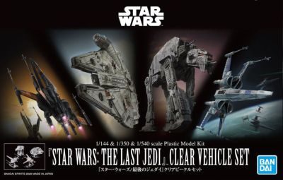 Star Wars: The Last Jedi Clear Vehicle Set (1/144, 1/350, 1/540)