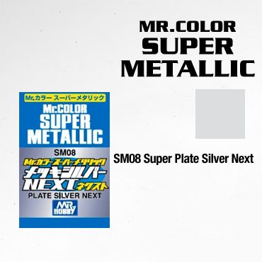 SM08 Mr. Color Super Plate Silver Next