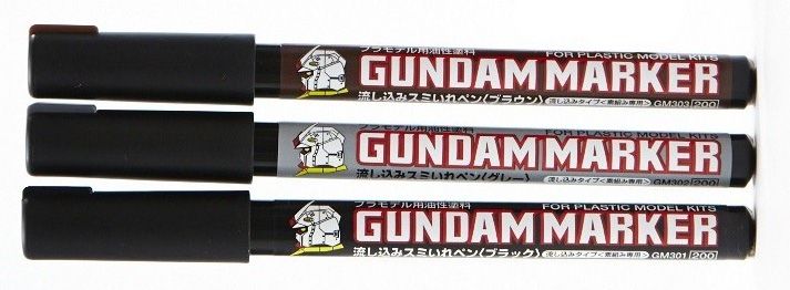 Gundam Marker Pour-Type Panel Liner (Select - Black, Brown, or Gray)