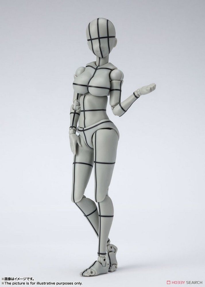 S.H.Figuarts Body-chan -Kentaro Yabuki- Wire Frame (Gray Color Ver.)