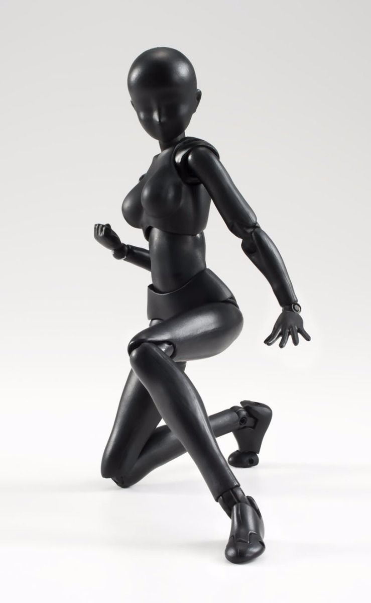 S.H. Figuarts Woman Female Body Chan Wireframe Gray Color Drawing