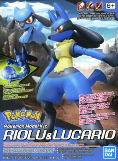 Pokémon Model Kit Riolu & Lucario