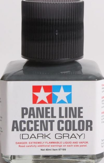 Tamiya 87133 - Panel Line Accent Color Gray - Hub Hobby