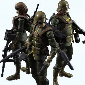 G.M.G. Mobile Suit Gundam Principality of Zeon Army Soldier Set (Set of 3 with gift)