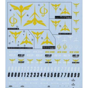 GD-72 HGUC Char's Counterattack Series Zeon Decal