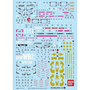 GD-97 MG RX-78-2 Gundam Ver 3.0 Decal