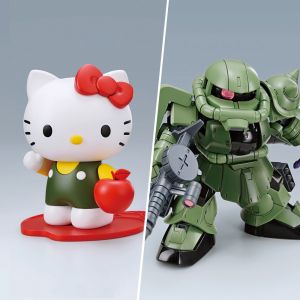 SD Gundam Cross Silhouette Zaku II / Hello Kitty Set