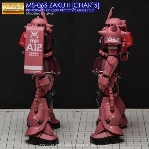 G-REWORK Decal MG MS-06S Zaku II Ver 2.0 Char Custom