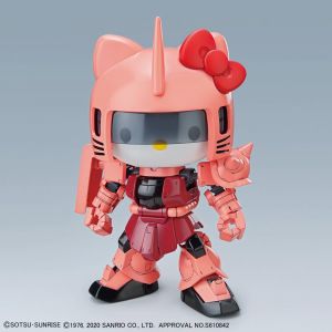 SD Gundam Cross Silhouette Zaku II Char Custom / Hello Kitty Set