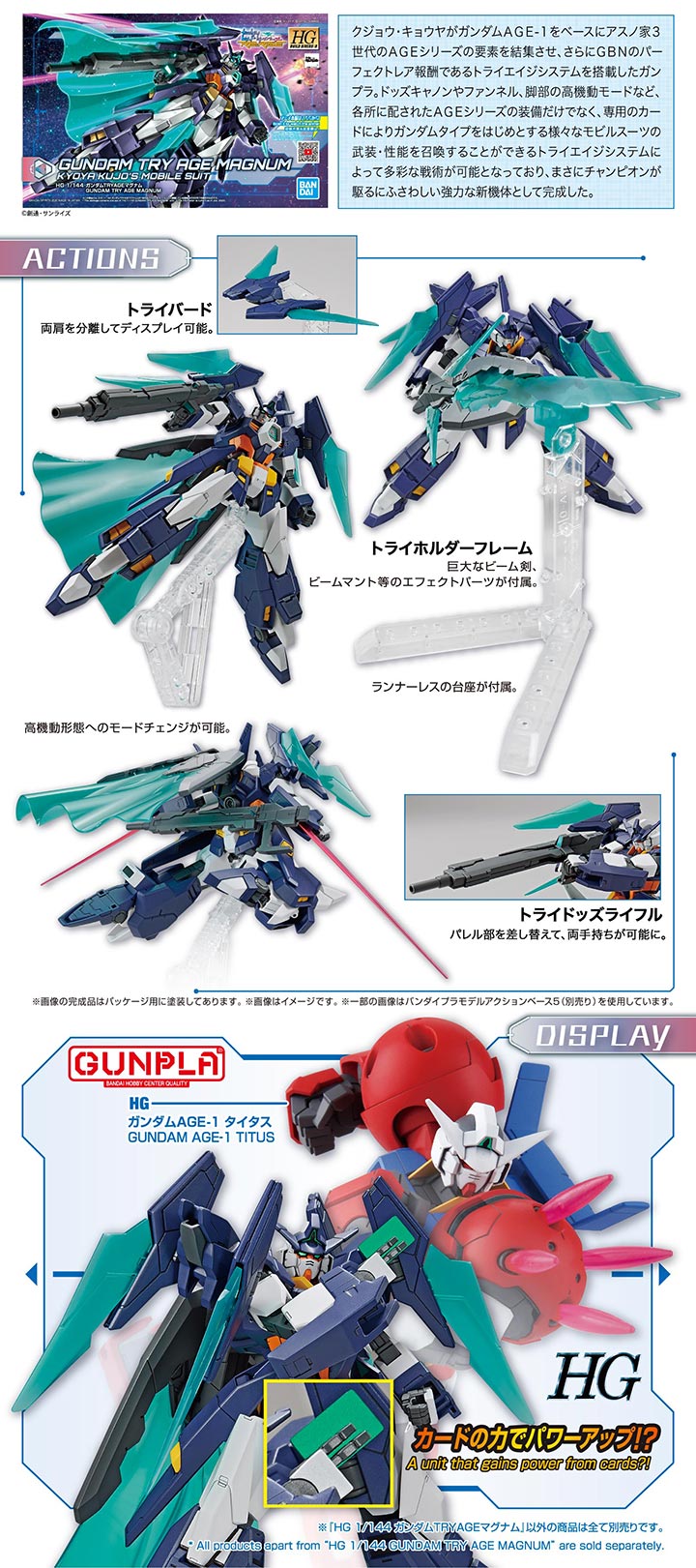 HGBD:R Gundam Try AGE Magnum Details